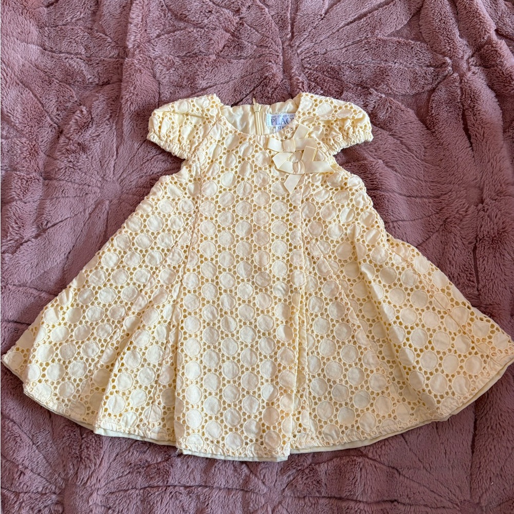 The Children's Place Yellow Eyelet Baby Dress